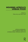 Housing Africa's Urban Poor - Book