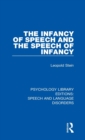The Infancy of Speech and the Speech of Infancy - Book