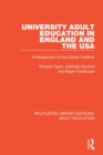 University Adult Education in England and the USA : A Reappraisal of the Liberal Tradition - Book