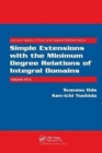 Simple Extensions with the Minimum Degree Relations of Integral Domains - Book