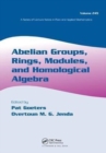 Abelian Groups, Rings, Modules, and Homological Algebra - Book