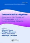 Commutative Algebra : Geometric, Homological, Combinatorial and Computational Aspects - Book