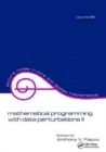 Mathematical Programming with Data Perturbations II, Second Edition - Book