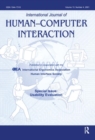 Usability Evaluation : A Special Issue of the International Journal of Human-Computer Interaction - Book
