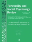 Personality and Social Psychology at the Interface : New Directions for Interdisciplinary Research: A Special Issue of personality and Social Psychology Review - Book