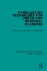 Forecasting Techniques for Urban and Regional Planning - Book