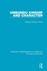 Umbundu Kinship and Character - Book