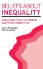 Beliefs about Inequality : Americans' Views of What is and What Ought to be - Book