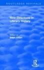 : New Directions in Literary History (1974) - Book