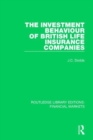 The Investment Behaviour of British Life Insurance Companies - Book