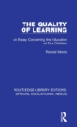 The Quality of Learning : An Essay Concerning the Education of Dull Children - Book