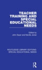 Teacher Training and Special Educational Needs - Book