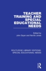 Teacher Training and Special Educational Needs - Book