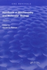 Handbook of Biochemistry : Section C Lipids Carbohydrates & Steroids, Volume l - Book