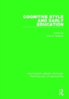 Cognitive Style in Early Education - Book