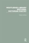 Routledge Library Editions: Victorian Poetry - Book