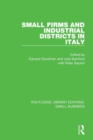 Small Firms and Industrial Districts in Italy - Book