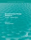 Environmental Design Research : Volume one selected papers - Book