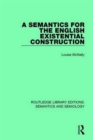 A Semantics for the English Existential Construction - Book