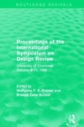 Proceedings of the International Symposium on Design Review (Routledge Revivals) : University of Cincinnati, October 8-11, 1992 - Book