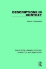 Descriptions in Context - Book