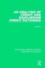 An Analysis of Credit and Equilibrium Credit Rationing - Book