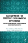 Participation for Effective Environmental Governance : Evidence from European Water Framework Directive Implementation - Book