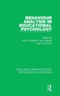 Behaviour Analysis in Educational Psychology - Book