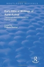 Early Ethical Writings of Aurel Kolnai - Book