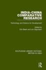 India-China Comparative Research : Technology and Science for Development - Book