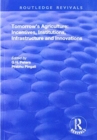 Tomorrow's Agriculture : Incentives, Institutions, Infrastructure and Innovations - Proceedings of the Twenty-fouth International Conference of Agricultural Economists - Book