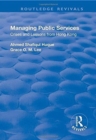 Managing Public Services : Crises and Lessons from Hong Kong - Book
