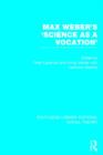 Max Weber's 'Science as a Vocation' - Book