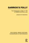 Garrick's Folly : The Shakespeare Jubilee of 1769 at Stratford and Drury Lane - Book