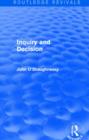 Inquiry and Decision (Routledge Revivals) - Book