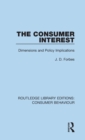 The Consumer Interest : Dimensions and Policy Implications - Book