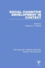 Social-Cognitive Development in Context - Book
