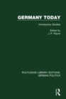 Germany Today (RLE: German Politics) : Introductory Studies - Book