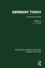Germany Today (RLE: German Politics) : Introductory Studies - Book