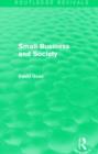 Small Business and Society (Routledge Revivals) - Book