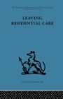 Leaving Residential Care - Book