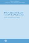 Processing East Asian Languages : A Special Issue of Language And Cognitive Processes - Book