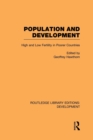 Population and Development : High and Low Fertility in Poorer Countries - Book