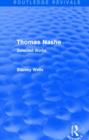 Thomas Nashe (Routledge Revivals) : Selected Works - Book