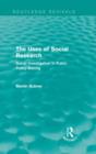 The Uses of Social Research (Routledge Revivals) : Social Investigation in Public Policy-Making - Book