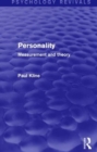 Personality : Measurement and Theory - Book