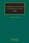 Adjudication in Construction Law - Book