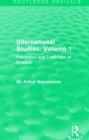 International Studies: Volume 1 : Prevention and Treatment of Disease - Book