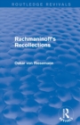 Rachmaninoff's Recollections - Book
