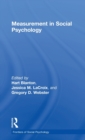 Measurement in Social Psychology - Book